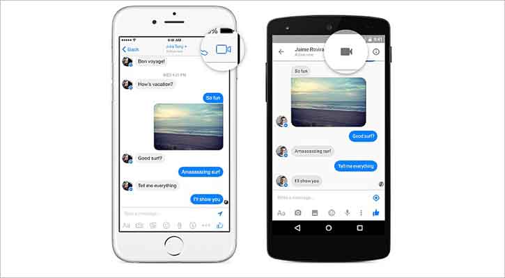 এবার বিশ্বজুড়ে ভিডিও কল ফেসব‍ুক মেসেঞ্জারে